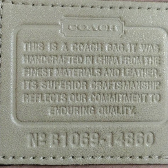 Coach Kristen Blue Op Art Shoulder Crossbody Hobo Bag Convertible Strap Vintage - Picture 8 of 10